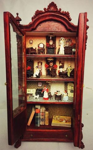 Antique doll house at Balocco Arte. Image from Balocco Arte on Facebook