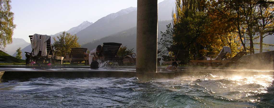 Bagni Nuovi open-air thermal swimming pool in Bormio 