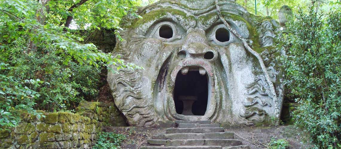 Sacred Woods of Bomarzo - open air museum near Rome