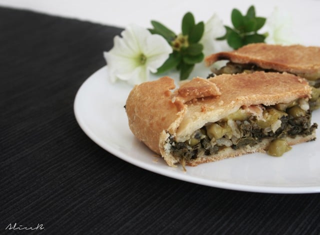 Liguria summer recipe: rice & courgette pie