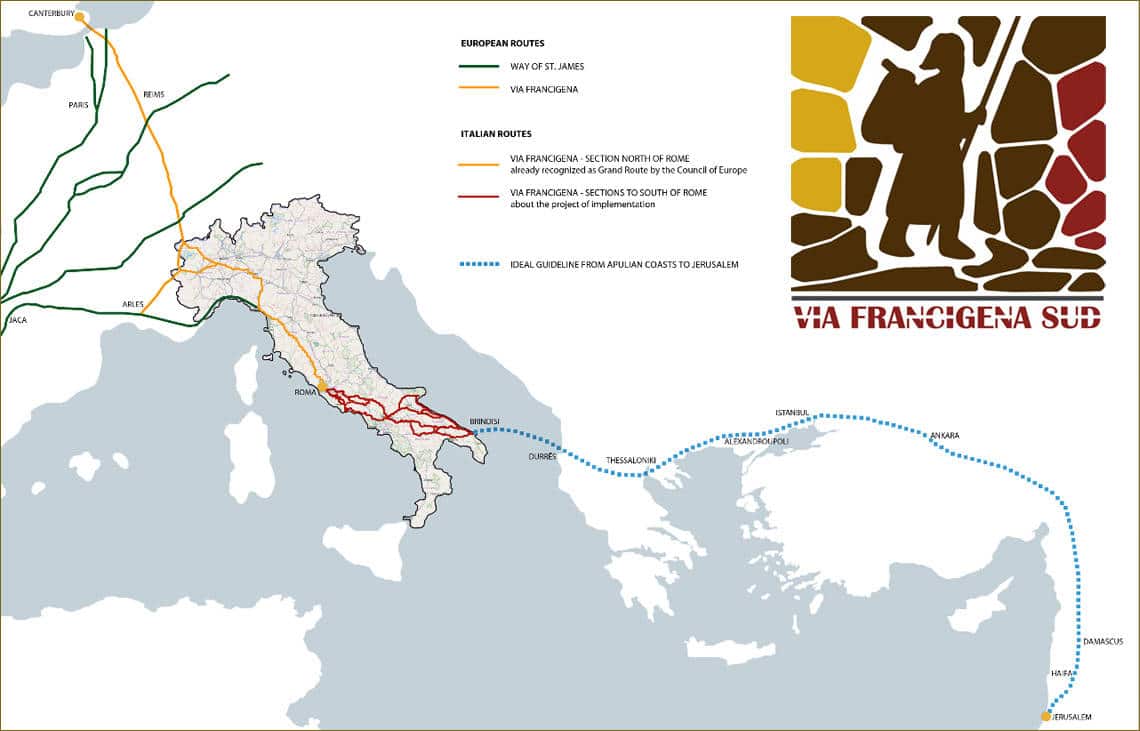 The Via Francigena in southern Italy